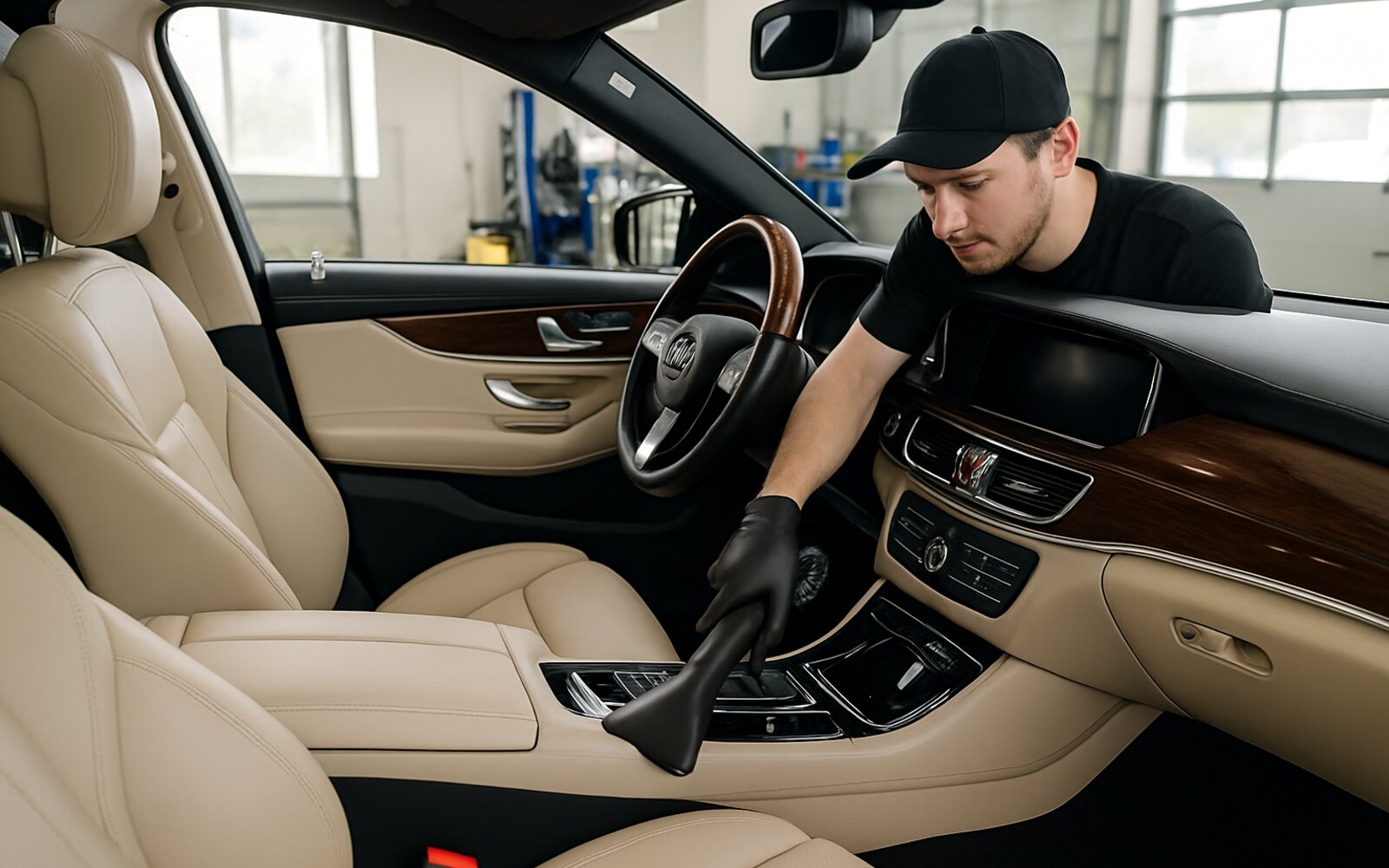 Clean fresh car interior after detailing