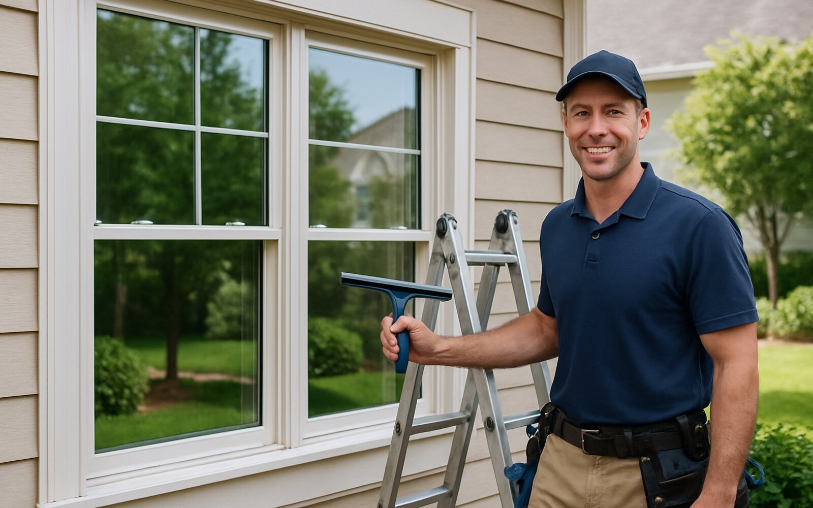 Clear new insulated window after replacement