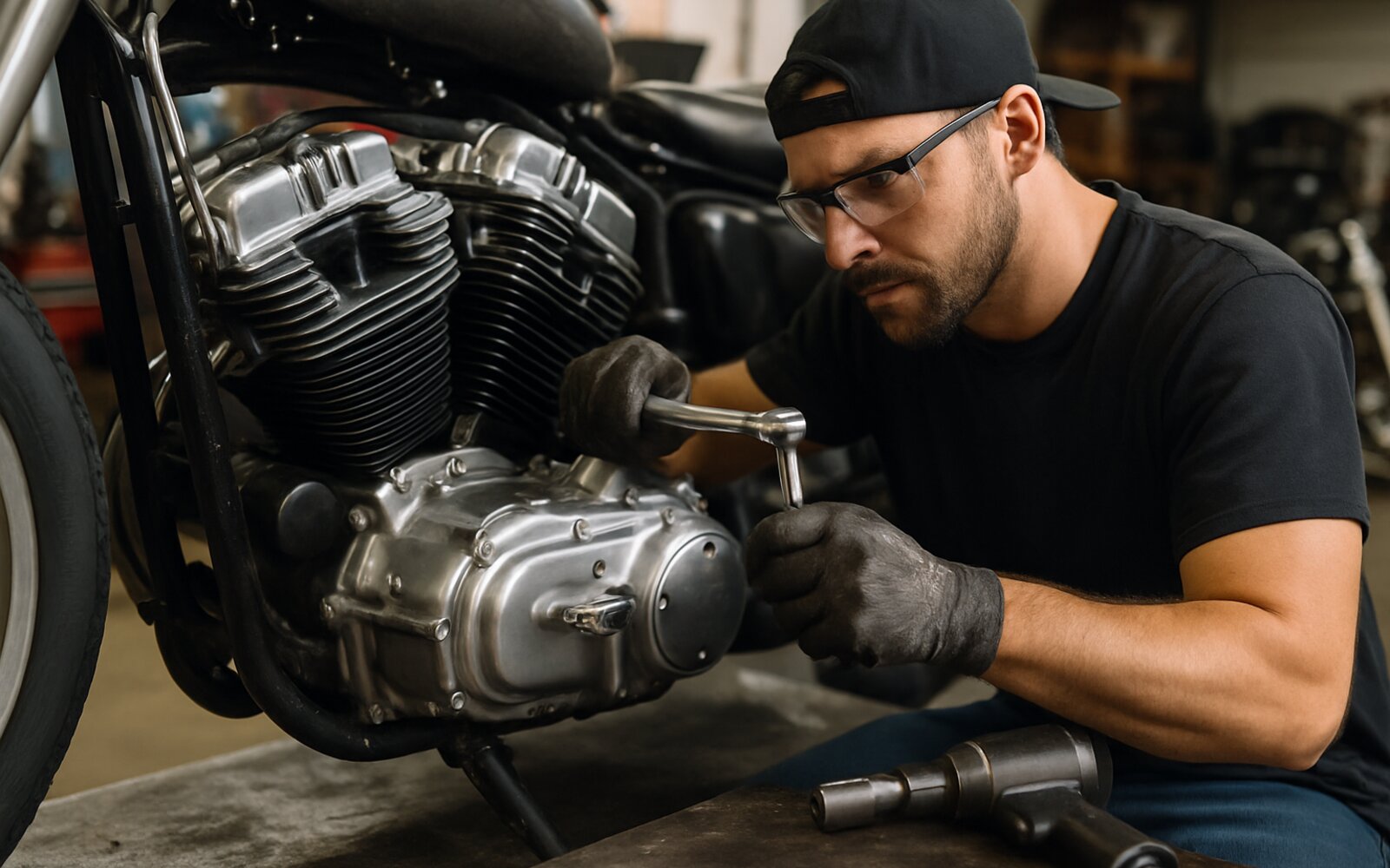 Motorcycle engine rebuild
