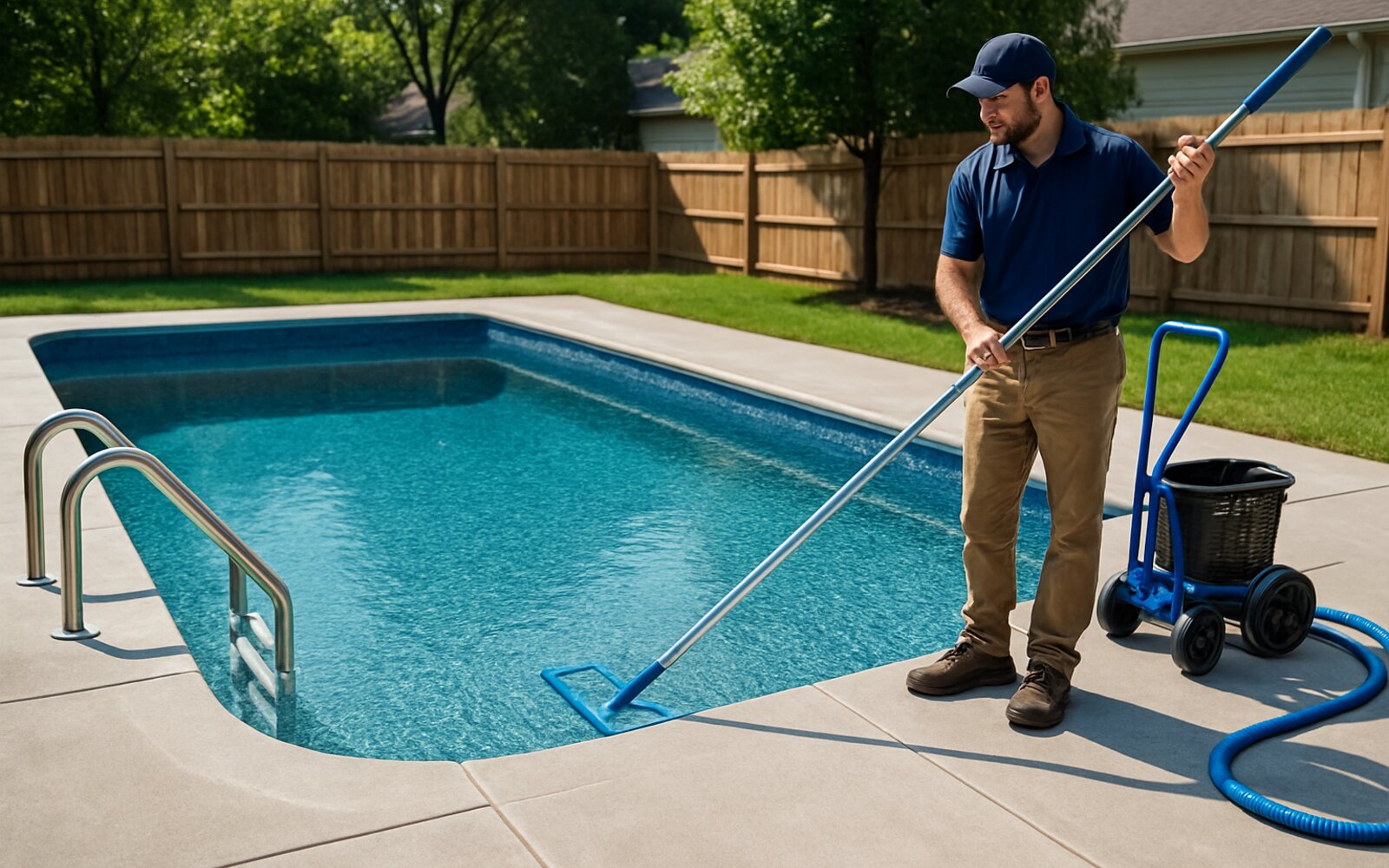 Clear balanced pool after service
