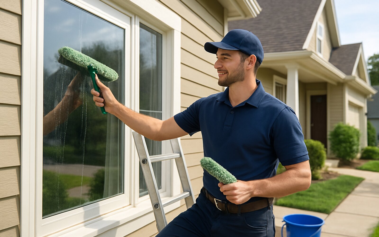 Spotless clean windows with clear view