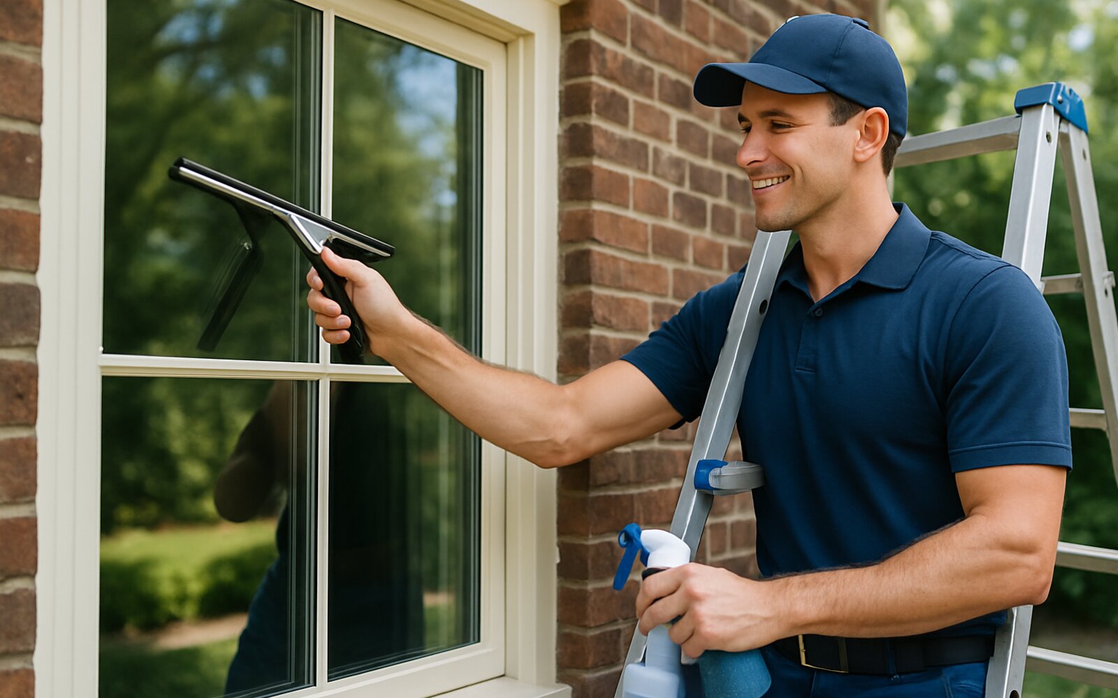 Crystal-clear streak-free window after cleaning